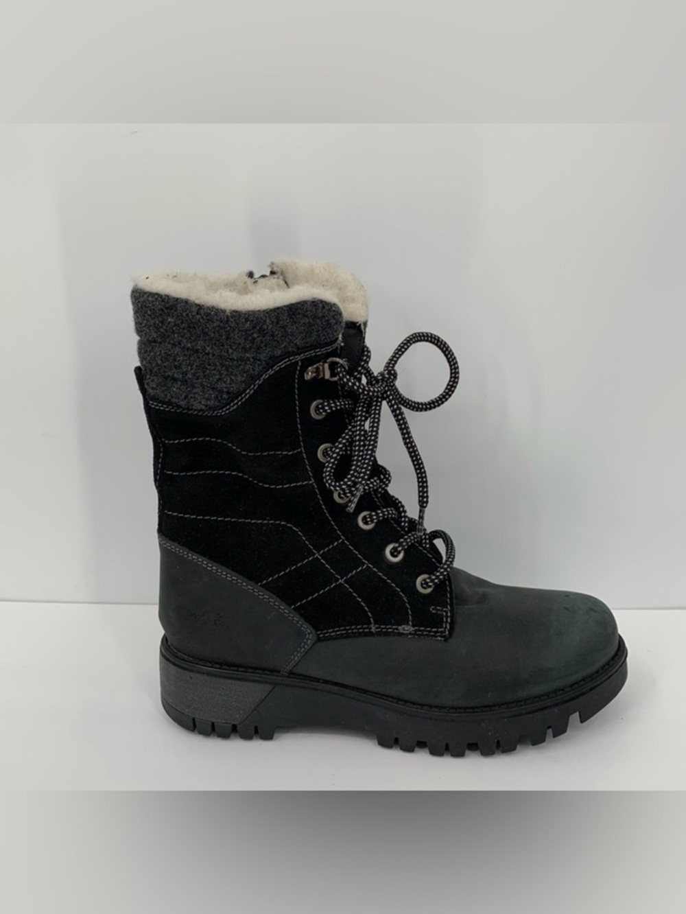 Bos & Co Gala Prima winter boots waterproof wool lining zipper ankle new 36 6